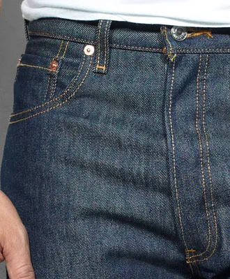 Levi's® Men's 501 Original Shrink-To-Fit™ Denim Jeans - Rigid Indigo 4 Levi's® Men's 501 Original Shrink-To-Fit™ Denim Jeans - Rigid Indigo - Image 4