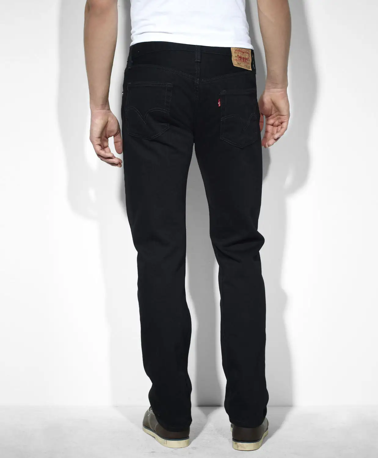 Levi's® Men's 501 Pre-Washed Denim Jeans - Black 2 Levi's® Men's 501 Pre-Washed Denim Jeans - Black - Image 2