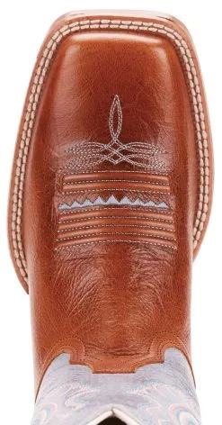 Ariat® Women's Gingersnap Primetime Roper Cowboy Boots -Leather Wallet Shop 10025032 Ariat Primetime Baby Blue Eyes 3