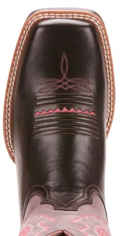 Ariat® Women's Black Primetime Roper Cowboy Boots -Leather Wallet Shop 10025034 Ariat Primetime 4