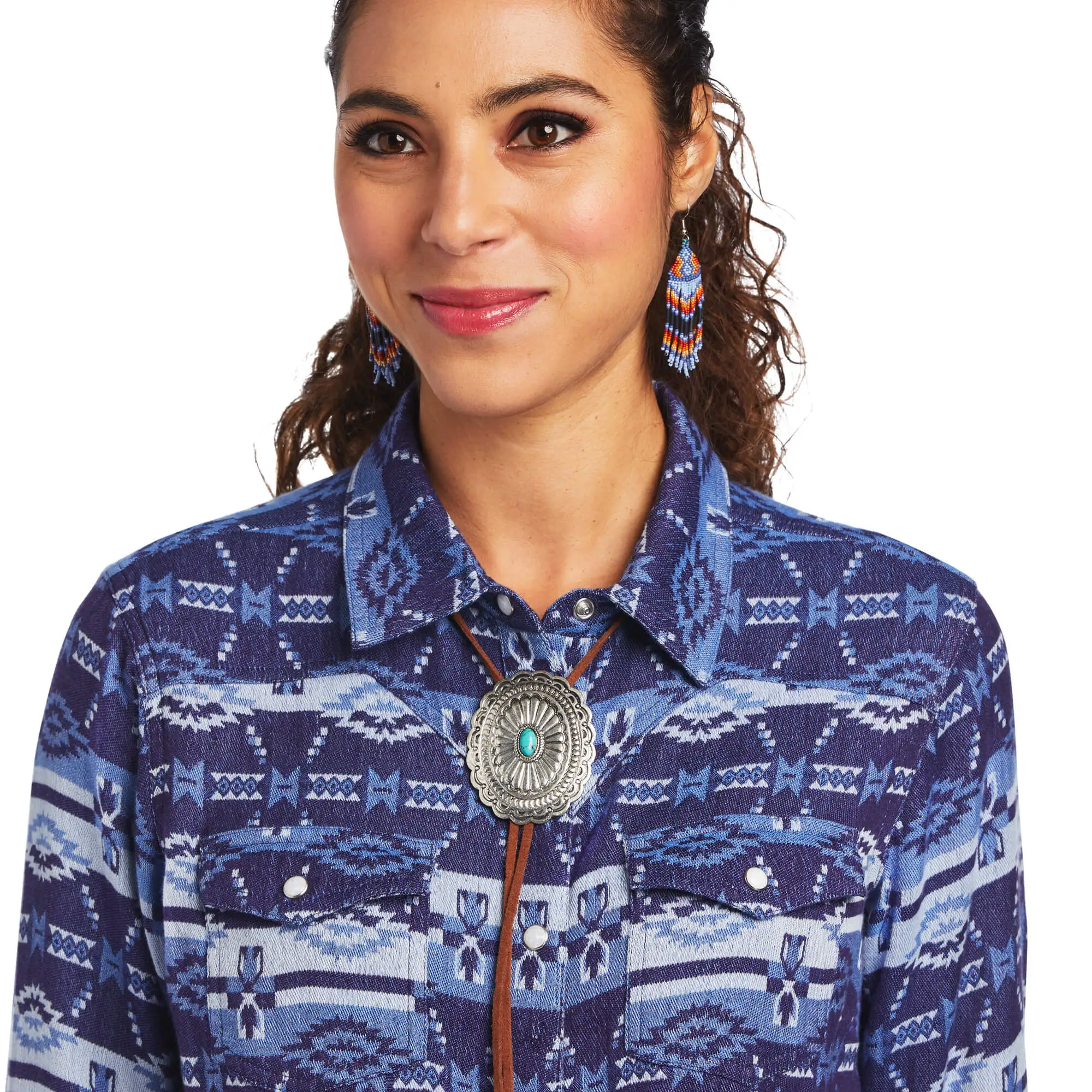 Ariat® Women's REAL Oceanic Long Sleeve Snap Front Western Shirt 7 Ariat® Women's REAL Oceanic Long Sleeve Snap Front Western Shirt - Image 7
