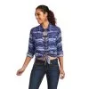 Ariat® Women's REAL Oceanic Long Sleeve Snap Front Western Shirt