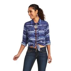 Ariat® Women's REAL Oceanic Long Sleeve Snap Front Western Shirt
