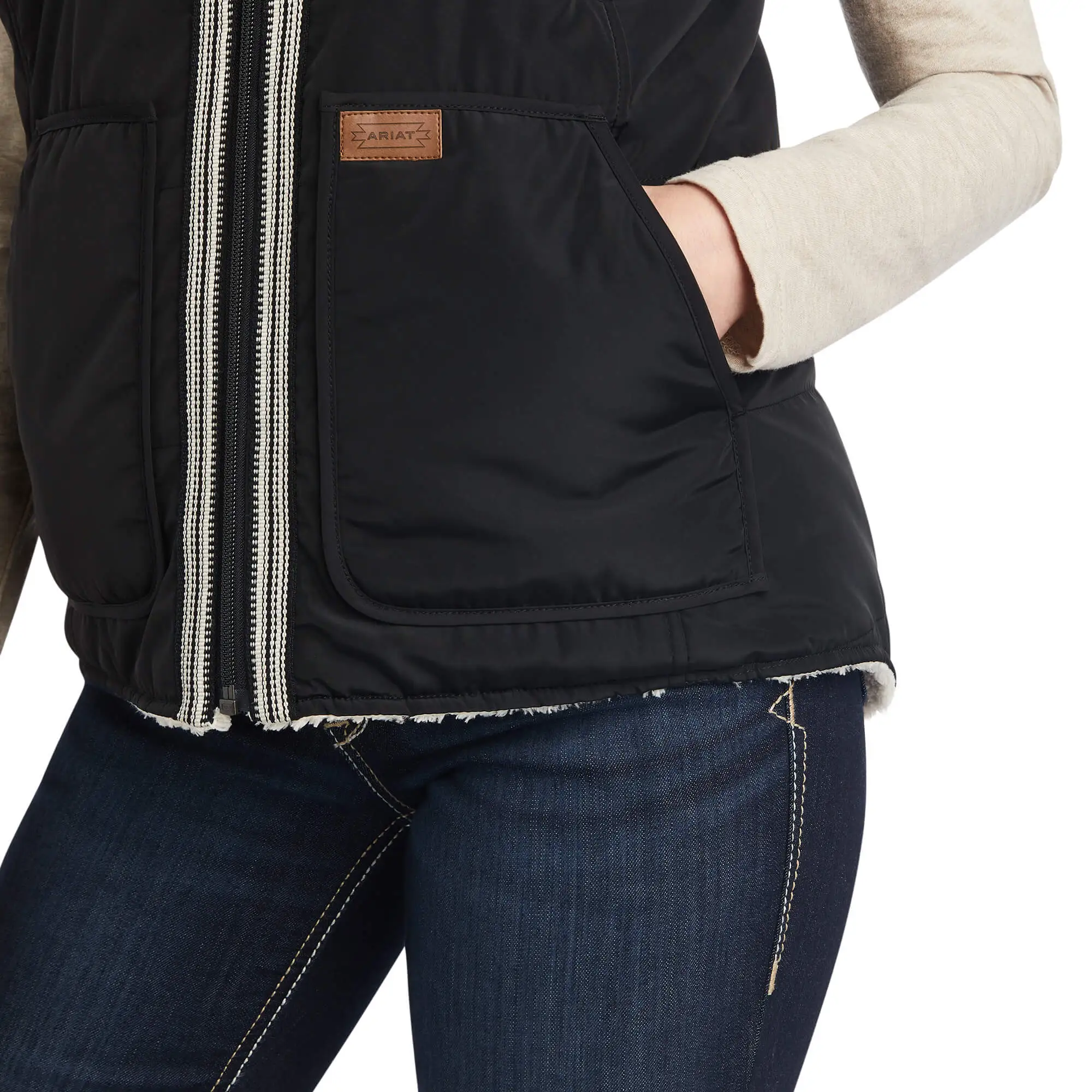 Ariat® Women's Dilon Chimayo Embroidered Zip Front Western Vest 4 Ariat® Women's Dilon Chimayo Embroidered Zip Front Western Vest - Image 4