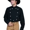 Wah Maker® Men's Cavalry Bib Long Sleeve Old West Shirt