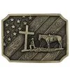 Montana Silversmiths® Attitude Patriot Christian Cowboy Belt Buckle
