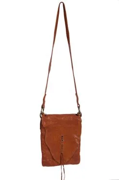 Scully® Women's Flap Style Zip Top Simple Leather Handbag