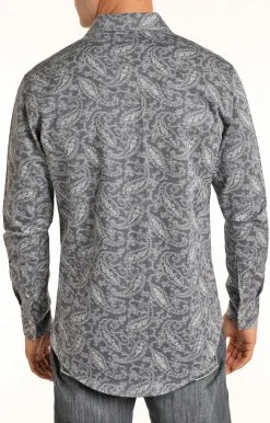 Panhandle Slim® Men's Flame Resistant Paisley Long Sleeve Snap Front Western Shirt -Leather Wallet Shop B2S6562 AZ 99945 c2c63af6 747e 4b69 96e7 dec1d11563fa