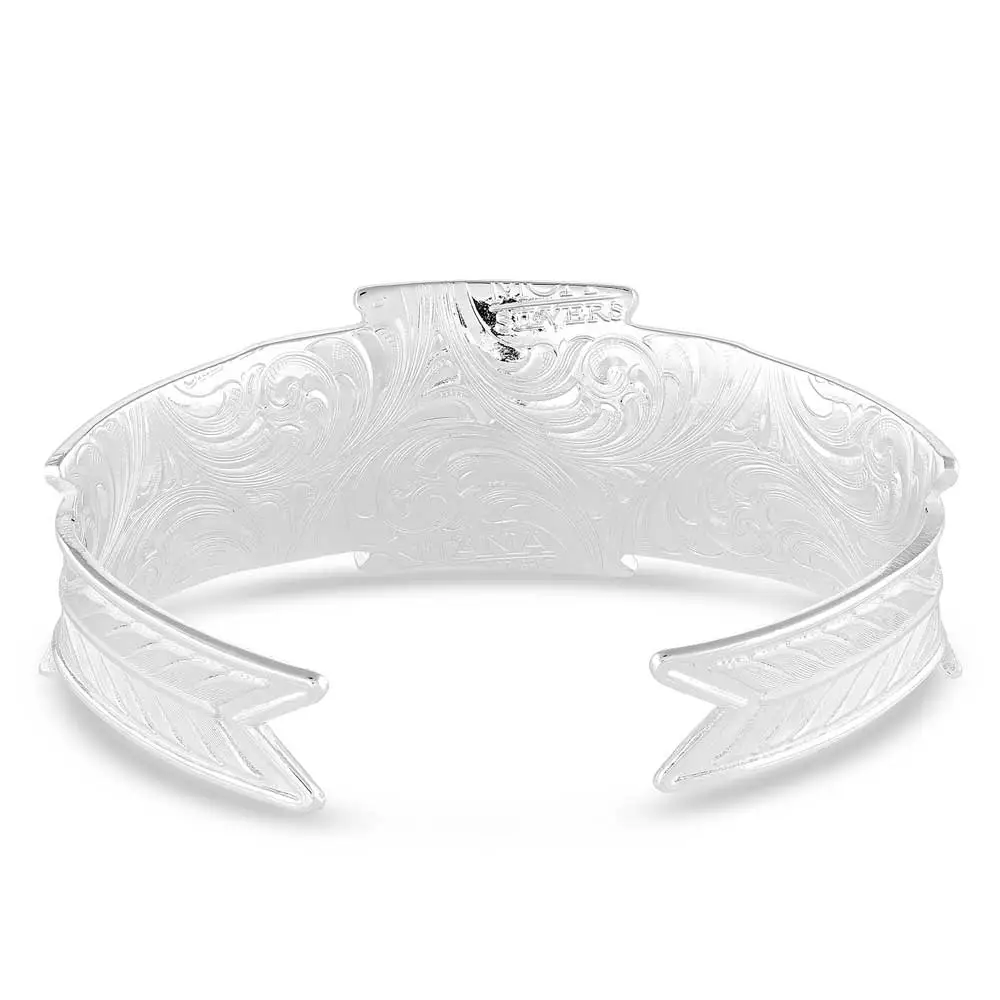 Montana Silversmiths® Women's Summer Storm Geometric Cuff Bracelet 2 Montana Silversmiths® Women's Summer Storm Geometric Cuff Bracelet - Image 2