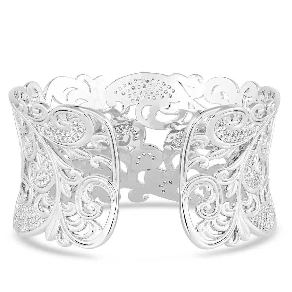 Montana Silversmiths® Women's Princess Frost Cuff Bracelet 2 Montana Silversmiths® Women's Princess Frost Cuff Bracelet - Image 2