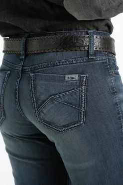 Cruel Girl® Women's Hannah Slim Fit Boot Cut Denim Jeans - Dark Stonewash -Leather Wallet Shop CB19054071 4