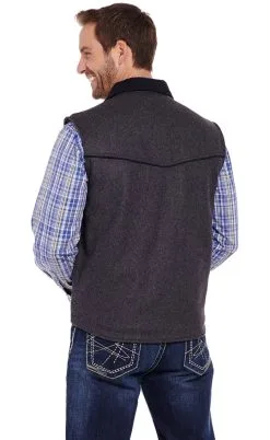 Cripple Creek® Men's Ranger Micro Wool Western Vest -Leather Wallet Shop CR38066 42 B 08083.1645559563