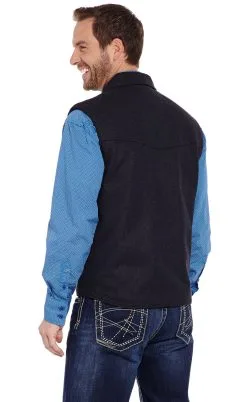 Cripple Creek® Men's Ranger Wool Western Vest -Leather Wallet Shop CR38566 46 B 12737.1575396186