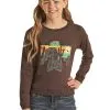 Cruel Girl® Girl's Southwest Bird Long Sleeve Western T-Shirt