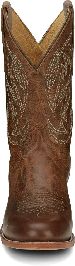 Justin® Men's Pearsall Round Toe Roper Cowboy Boots -Leather Wallet Shop GR8006 2000x2000 Toe