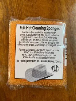 M&F Western® Felt Hat Cleaning Sponges - Set Of 2