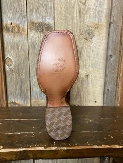 Tony Lama® Men's Bourbon Full Quill Ostrich Wide Square Toe Exotic Western Boots -Leather Wallet Shop IMG 1665