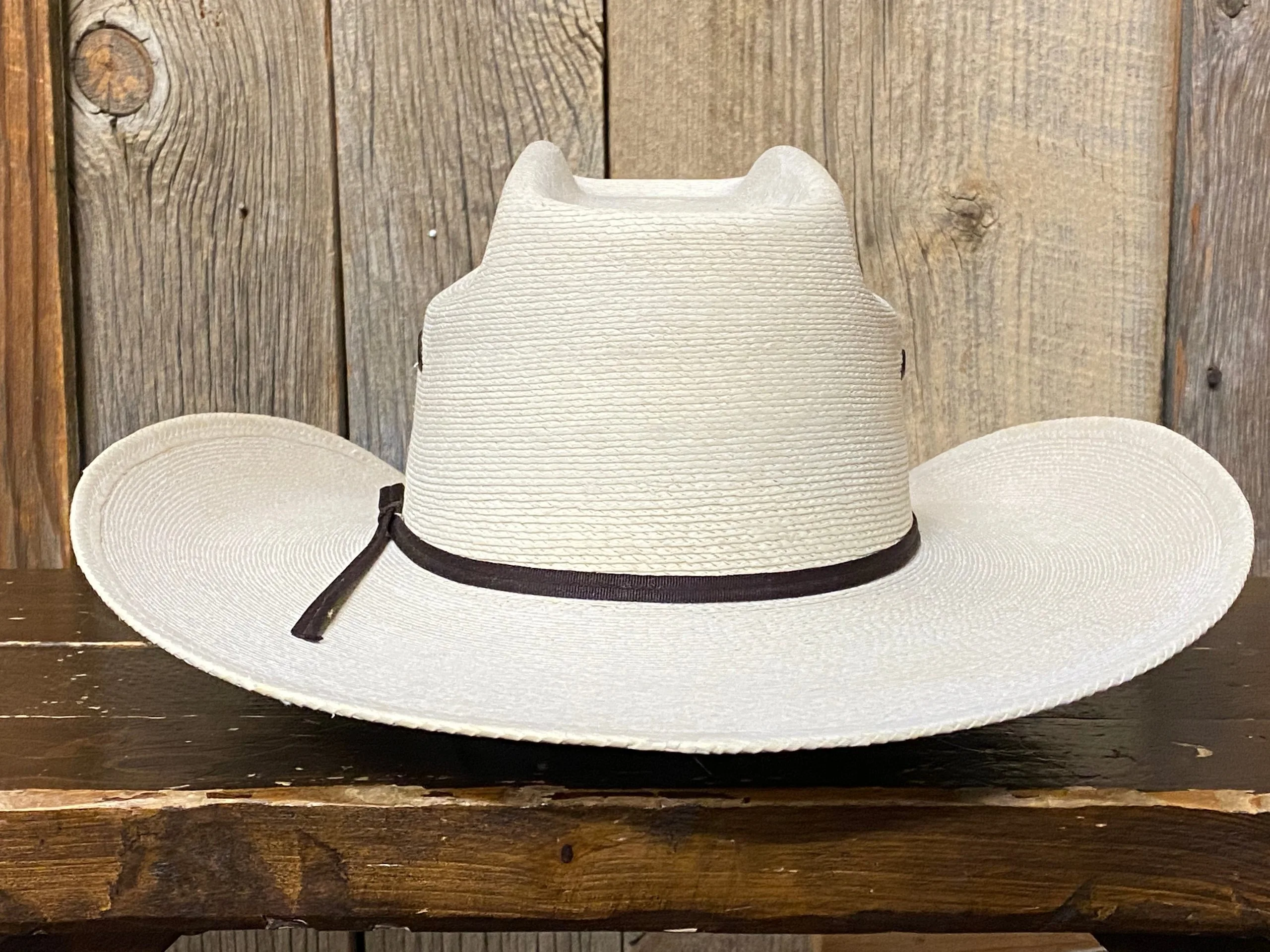 Atwood® 7X Vigilante Natural Palm Leaf Straw Cowboy Hat 4 Atwood® 7X Vigilante Natural Palm Leaf Straw Cowboy Hat - Image 4