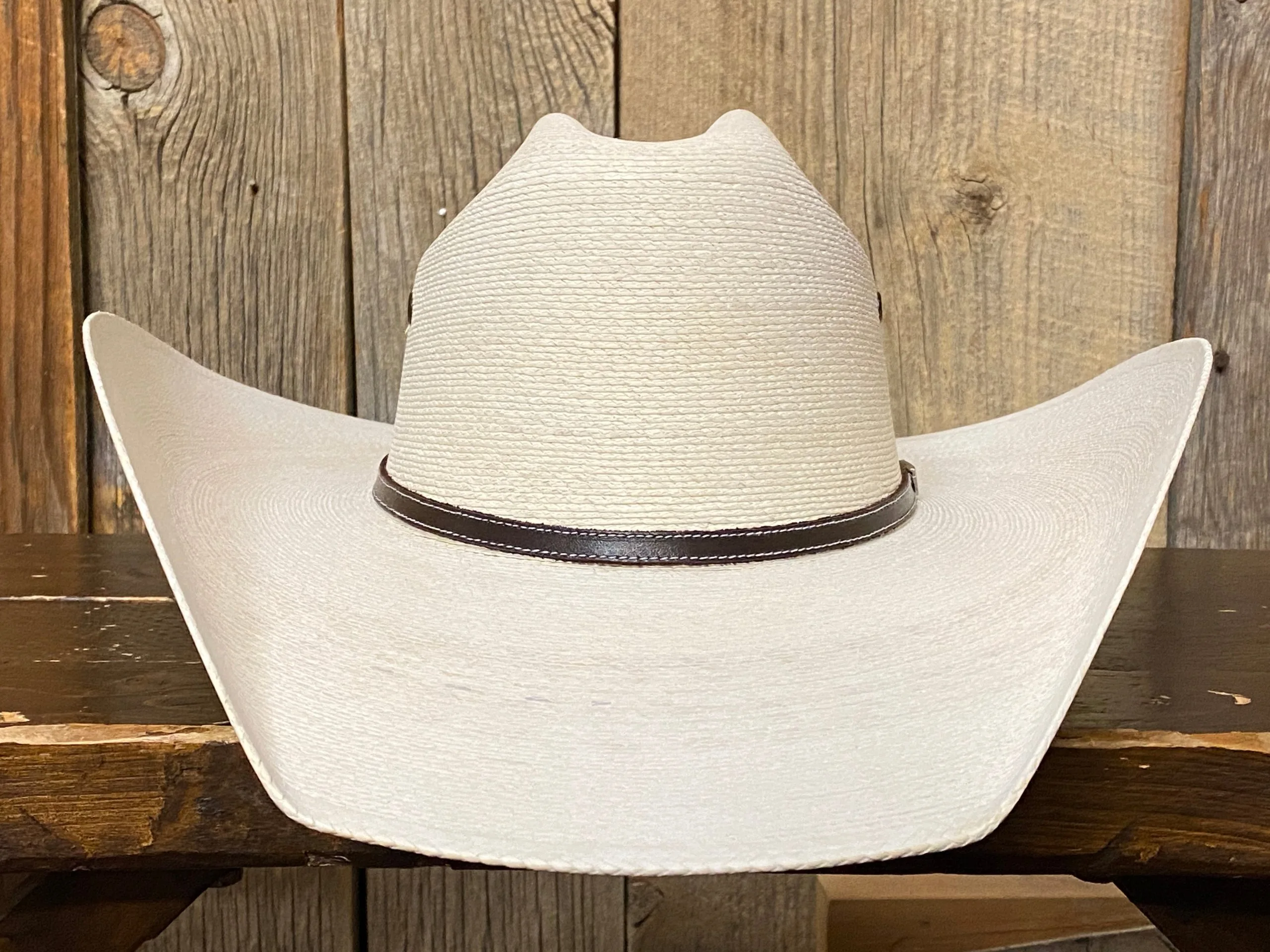 Atwood® 7X Maverick Natural Palm Leaf Straw Cowboy Hat 2 Atwood® 7X Maverick Natural Palm Leaf Straw Cowboy Hat - Image 2
