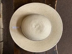 SunBody® Open Crown 3" Brim Natural Palm Leaf Straw Cowboy Hat -Leather Wallet Shop IMG 1731