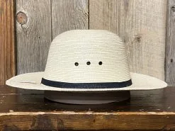 SunBody® Open Crown 3" Brim Natural Palm Leaf Straw Cowboy Hat -Leather Wallet Shop IMG 1733