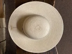 SunBody® Open Crown 4" Brim Natural Palm Leaf Straw Cowboy Hat -Leather Wallet Shop IMG 1747