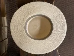 SunBody® Open Crown 4" Brim Natural Palm Leaf Straw Cowboy Hat -Leather Wallet Shop IMG 1748