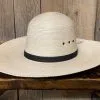 SunBody® Open Crown 5" Brim Natural Palm Leaf Straw Cowboy Hat