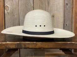 SunBody® Open Crown 5" Brim Natural Palm Leaf Straw Cowboy Hat -Leather Wallet Shop IMG 1758