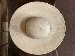 SunBody® Open Crown 5" Brim Natural Palm Leaf Straw Cowboy Hat -Leather Wallet Shop IMG 1760
