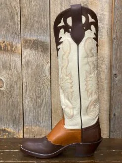 Honcho Boots Honcho Solano® Buckaroo Full Grain Leather Tall Top Cowboy Boots - Bone / Saddle -Leather Wallet Shop IMG 1828