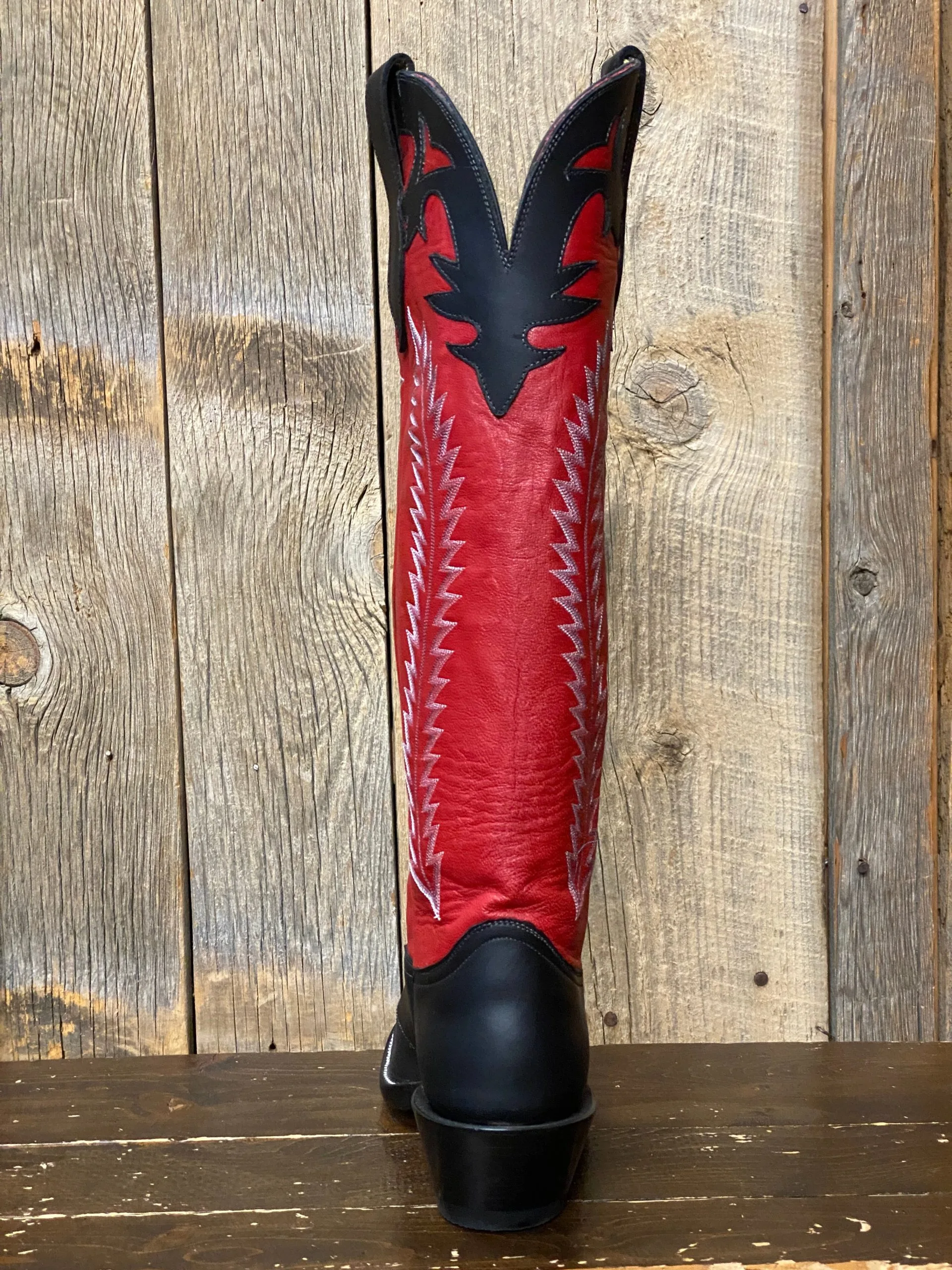 Honcho Boots Honcho Solano® Buckaroo Red Glazed Full Grain Leather Tall Top Cowboy Boots 4 Honcho Boots Honcho Solano® Buckaroo Red Glazed Full Grain Leather Tall Top Cowboy Boots - Image 4
