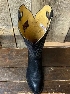 Honcho Boots Honcho Solano® Bailando Full Grain Leather Tall Top Cowboy Boots - Black / Brown -Leather Wallet Shop IMG 1866 1