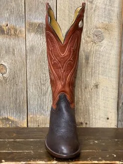 Honcho Boots Honcho Solano® Bailando Full Grain Leather Tall Top Cowboy Boots - Black / Brown -Leather Wallet Shop IMG 1869 1