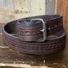 P&B Harness® Men's Handcrafted Super Duty Diamond Rope Leather Belt