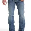 Cinch® Men's Ian 5 Pocket Medium Stonewash Bootcut Denim Jeans