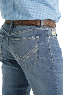 Cinch® Men's Ian 5 Pocket Medium Stonewash Bootcut Denim Jeans 5 Cinch® Men's Ian 5 Pocket Medium Stonewash Bootcut Denim Jeans -Leather Wallet Shop MB56436001 3