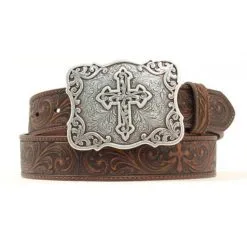 M&F Western Nocona® Women's Embossed Cross Leather Western Belt