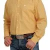 Cinch® Men's Geometric Print Long Sleeve Button Front Western Shirt