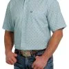 Cinch® Men's Diamond Print Short Sleeve Button Front Western Shirt