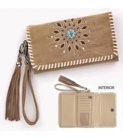 Blazin' Roxx M&F Western® Women's Starburst Fringe Clutch Wallet