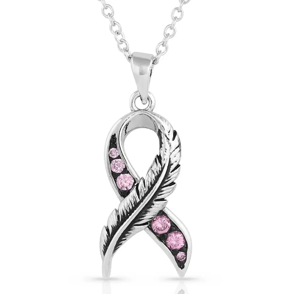 Montana Silversmths Montana Silversmiths® Women's Feather Of Hope Necklace 2 Montana Silversmths Montana Silversmiths® Women's Feather Of Hope Necklace - Image 2