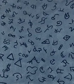 Wyoming Traders® Branded Silk Scarf Wild Rag -Leather Wallet Shop Navy 1