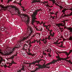 Wyoming Traders® Paisley Silk Scarf Wild Rag 14 Wyoming Traders® Paisley Silk Scarf Wild Rag -Leather Wallet Shop Paisley Red Black 1