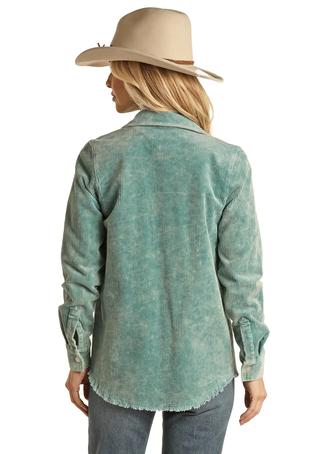 Panhandle Slim® Women's Corduroy Long Sleeve Snap Front Western Shirt 3 Panhandle Slim® Women's Corduroy Long Sleeve Snap Front Western Shirt - Image 3