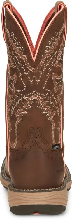 Justin® Women's Rush Square Composite Toe Western Work Boot -Leather Wallet Shop SE4357 006
