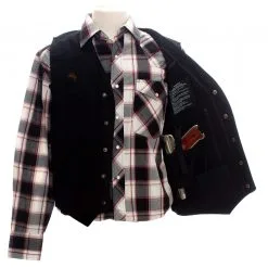 Wyoming Traders® Men's Texas Black Canvas Concealed Carry Western Vest
