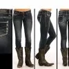 Panhandle Slim® Women's Dark Wash Rock N Roll Aztec Low Rise Denim Jeans