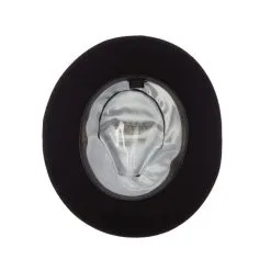 Scala® New Yorker Fedora Wool Felt Hat - Black / Grey -Leather Wallet Shop WF502 BLACK UN 1000x 6a18f8b7 d130 4322 8902 c4a941852aa8