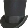 Scala Top Hat Vintage Felt Hat - Black / Grey